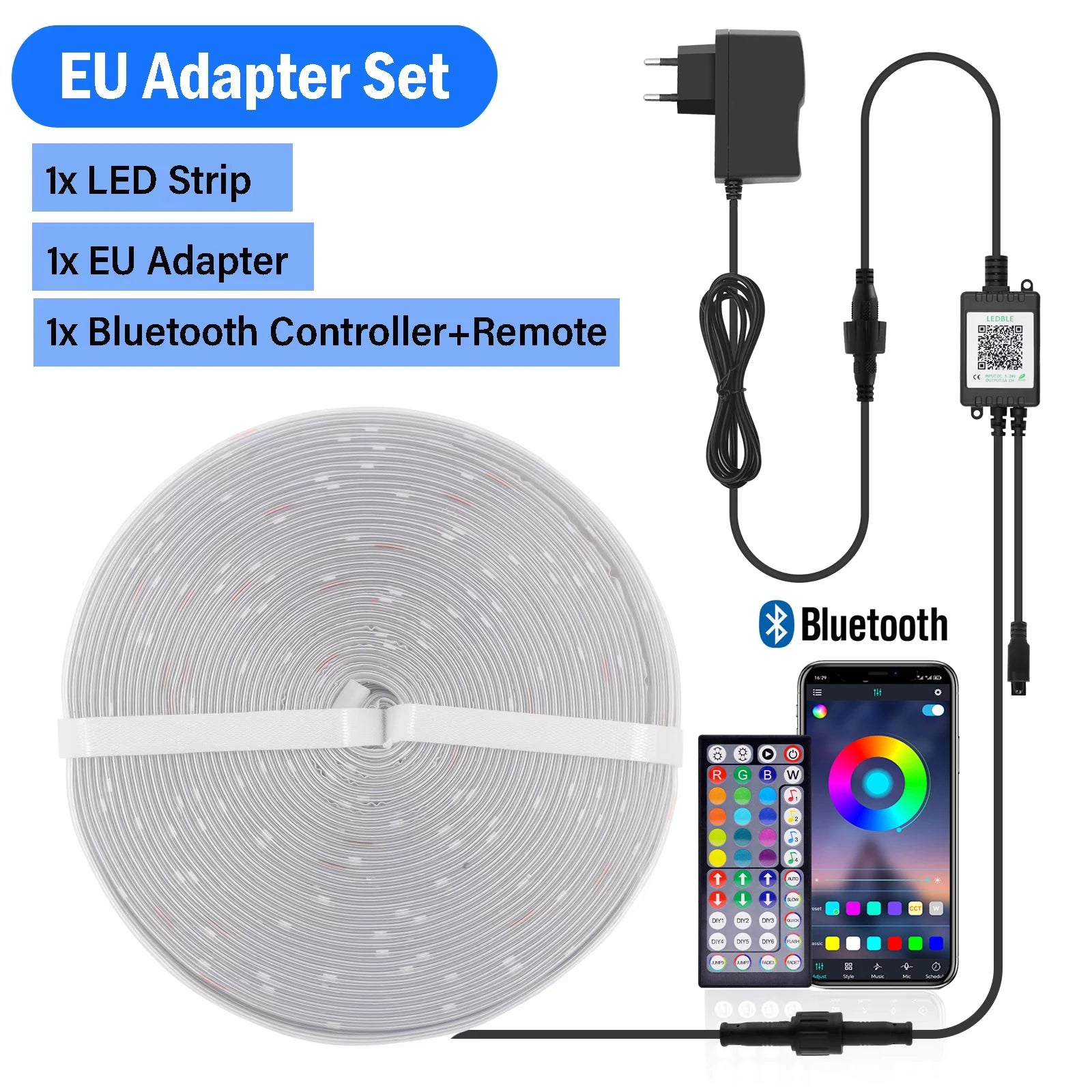 AuraGlow™ - Smart LED Strip | Bluetooth & App Control
