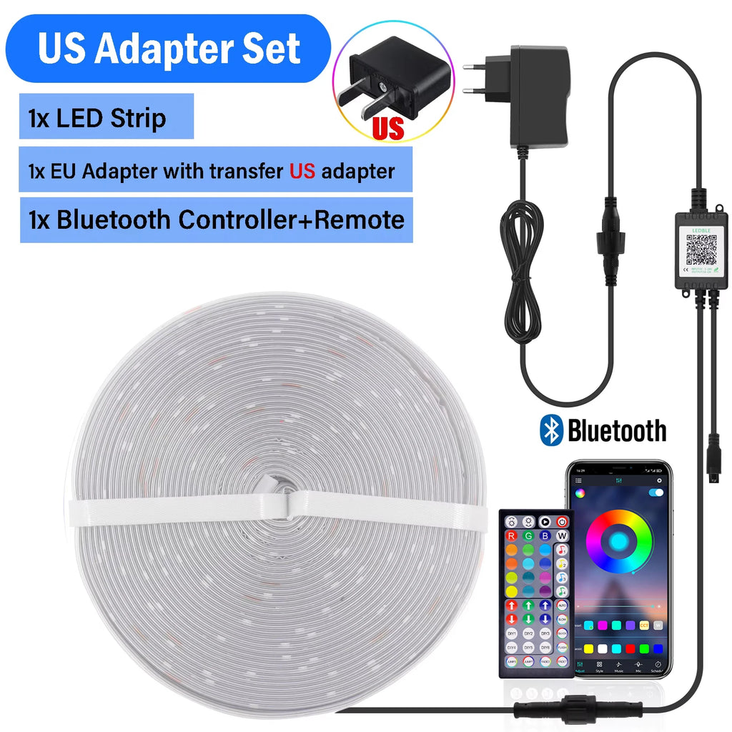 AuraGlow™ - Smart LED Strip | Bluetooth & App Control