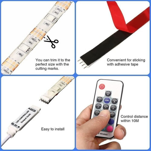 LED Strip Lights RGB - 5M 16 Colors